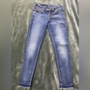 Silver skinny jeans sz 24/26
